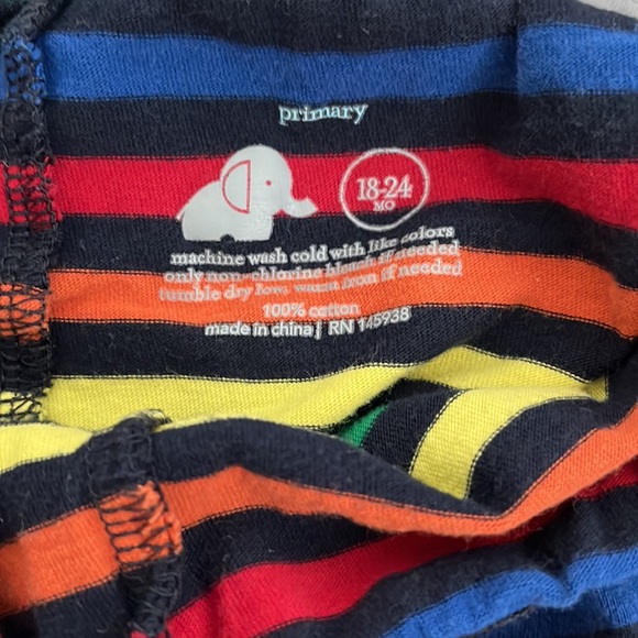 Primary Baby Rainbow Stripe Pant, 18-24mo - Picture 2 of 2